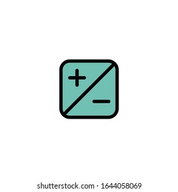 UI Icon Set. Unique Combination of Outline and Colored illustration. 