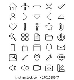 UI icon set, user interface perfect for you website or mobile application 