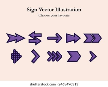 ui icon sign app set arrow cartoon simple line drawing digital business web illustration interface