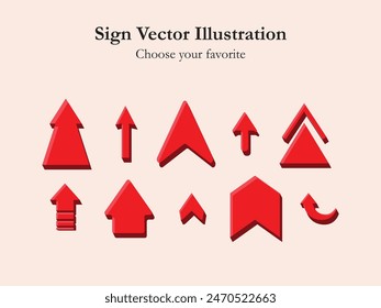 ui icon sign app set arrow cartoon simple line drawing digital business web illustration interface