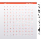 UI icons of text editing and formatting tools,  simple word processor instruments, font align, menu toolbar elements. 32px simple line icons set. Premium quality symbols and sign web logo collection.