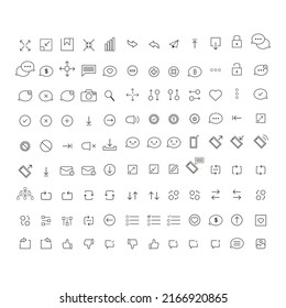 Ui Icons Web Ios Android Ux Stock Vector (Royalty Free) 2166920865 ...