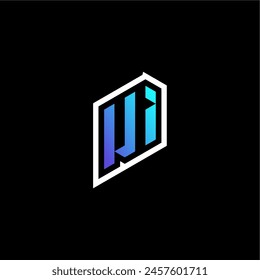 UI anfängliche Gradient Blue Gaming Konzept Ideen für eSport-Team, Twitch und Streamer