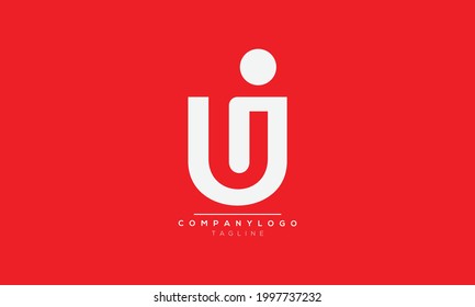 UI initials monogram letter text alphabet logo design