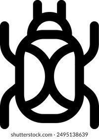 UI insect Vector Icon Illustration. Line Style