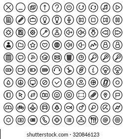 UI Interface icon set for web and mobile