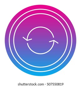 UI interface reload circle button element