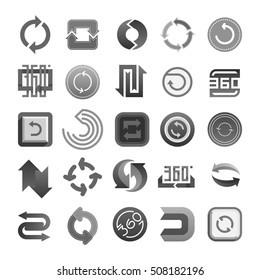 UI interface reload circle button element