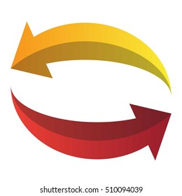 UI interface reload circle button element