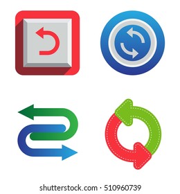 UI interface reload circle button element