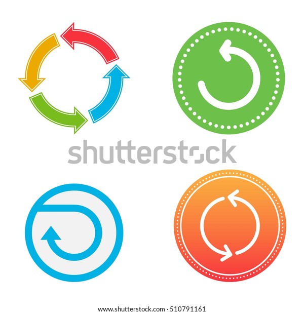 Ui Interface Reload Circle Button Element Stock Vector (Royalty Free ...