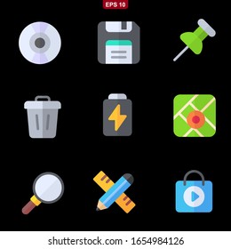 UI Interface set stock vector illustration icons