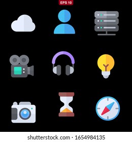 UI Interface set stock vector illustration icons