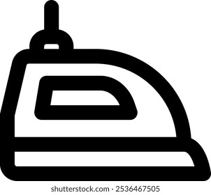 Ilustración de icono de Vector de hierro UI. Estilo de línea