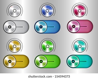 UI Kit Elements, Slider Toggle Set