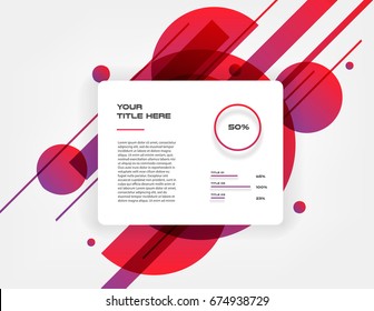 Ui Kit. Icons Infographic. Templates For Business Vector Illustration, Can Illustrate A Strategy, Workflow Or Team Work, Timeline, Presentation, Web-design.Abstract Background