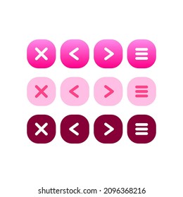 UI Kits Gradient Pink Button