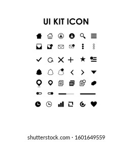 UI Kits Icon Design for Mobile or Website