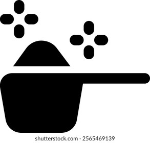 UI Laundry Detergent Vector Icon Illustration. Glyph Style