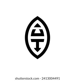 UI line geometric monogram with high quality professional design that will print well
