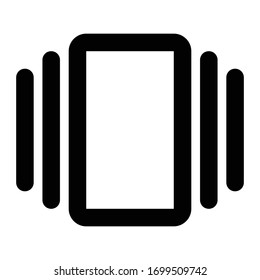 UI Line Icon vibration mode