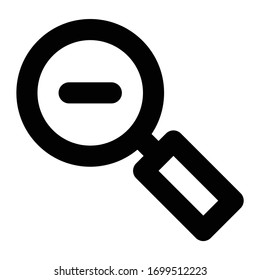 UI Line Icon zoom out