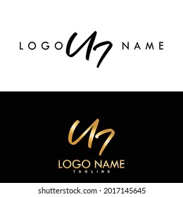 UI Luxury Initial Logo Vector Design