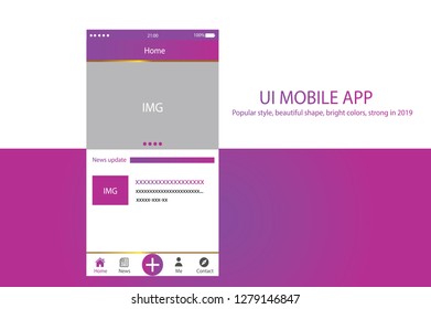 UI Mobile App News Page