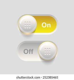 Ui modern yellow sliders design.