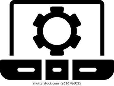 UI Optimization Glyph Vector Icon Design