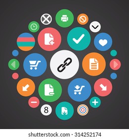UI Outline For Web and Mobile icons universal set for web and mobile