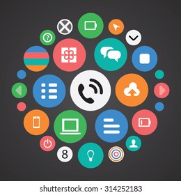 UI Outline For Web and Mobile icons universal set for web and mobile
