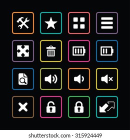 UI Outline For Web and Mobile icons universal set for web and mobile 