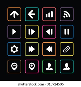 UI Outline For Web and Mobile icons universal set for web and mobile 