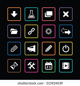 UI Outline For Web and Mobile icons universal set for web and mobile 