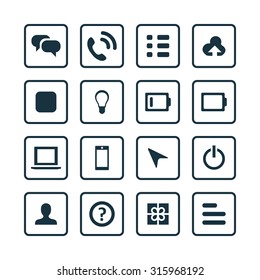 UI Outline For Web and Mobile icons universal set for web and mobile