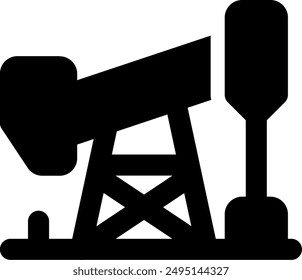 UI petroleum Vector Icon Illustration. Glyph Style