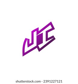 UI Premium emblem logo initial esport and gaming design concept