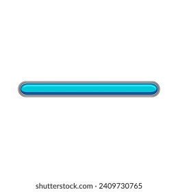 las Fortschrittsbalkenkartoon. chdownload ux, grafische Loader, prozentualer Indikator ui progress bar sign. einzelne Vektorgrafik-Vektorgrafik