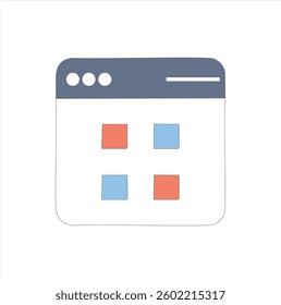 UI Prototype Icon for User Interface Design and Mockups