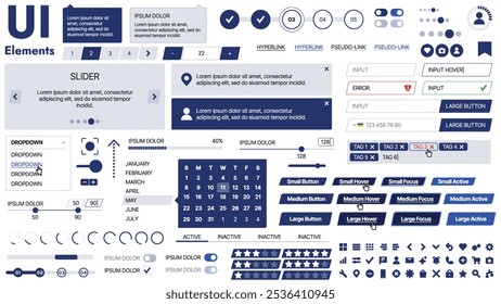 Un prototipo de interfaz de usuario para App móviles que muestra Botones interactivos, deslizadores y contenido desplazable; diseñado para pantallas modernas de teléfonos inteligentes