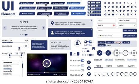 Un prototipo de interfaz de usuario para App móviles que muestra Botones interactivos, deslizadores y contenido desplazable; diseñado para pantallas modernas de teléfonos inteligentes