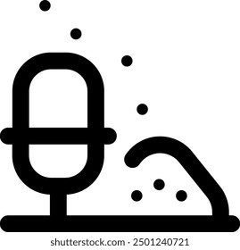 UI sand Vector Icon Illustration. Line Style