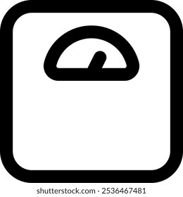 UI scale Vector Icon Illustration. Line Style