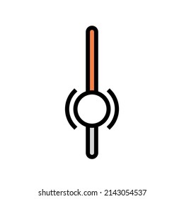 ui scrollen Zeichen Farbe Symbol Vektorgrafik. ui Bildlaufzeichen. einzelne Symbolillustration
