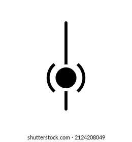 ui scroll sign glyph icon vector. ui scroll sign sign. isolated contour symbol black illustration