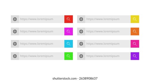 UI search bar with website address set.