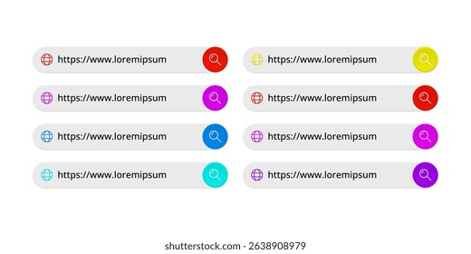 UI search bar with website address set.