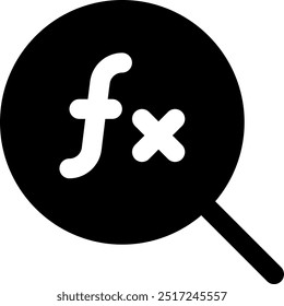 UI search Vector Icon Illustration. Glyph Style