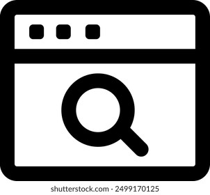 UI searcher Vector Icon Illustration. Line Style